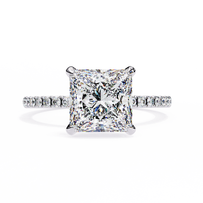 Raira Princess Solitaire Ring Lab Grown Diamond