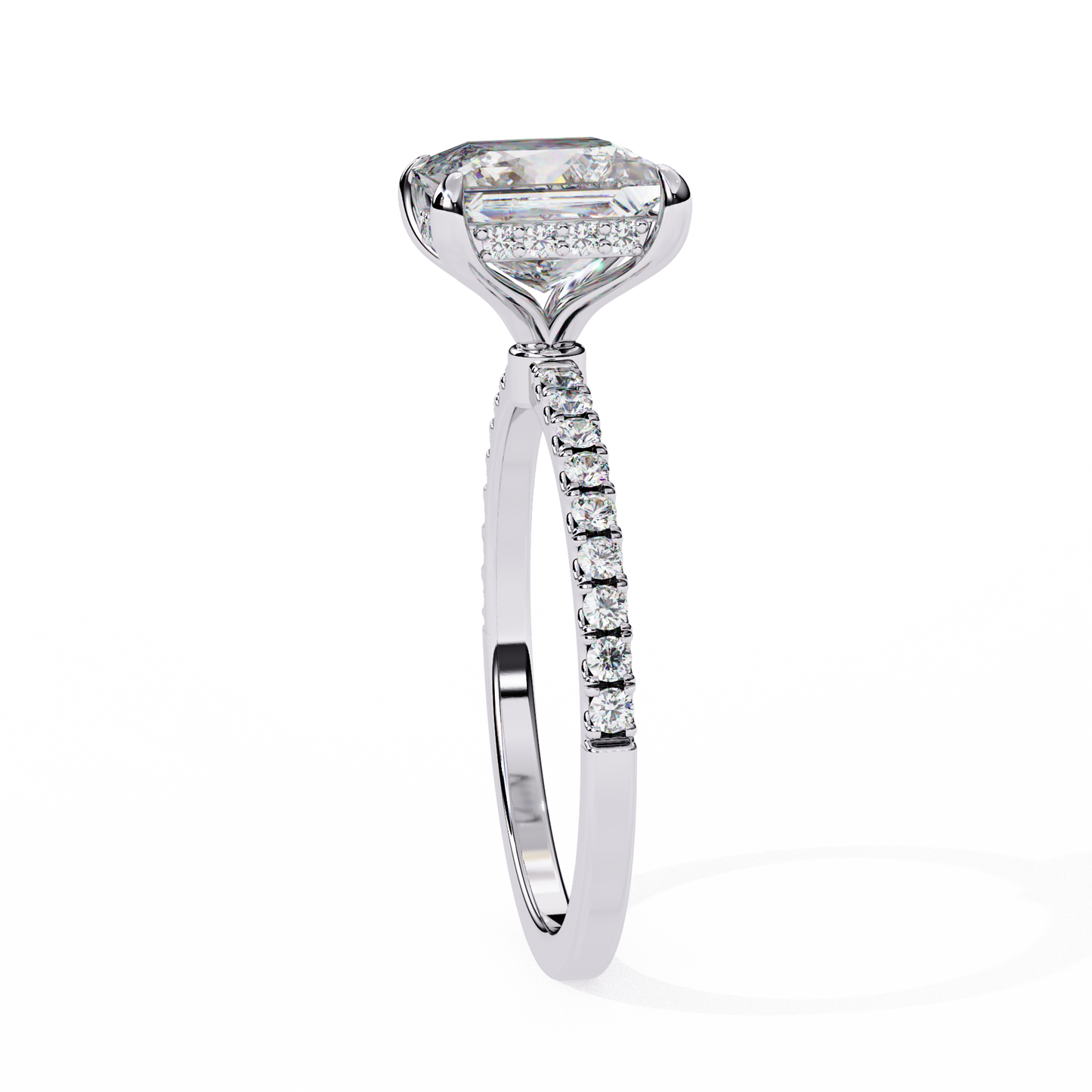 Raira Princess Solitaire Ring Lab Grown Diamond