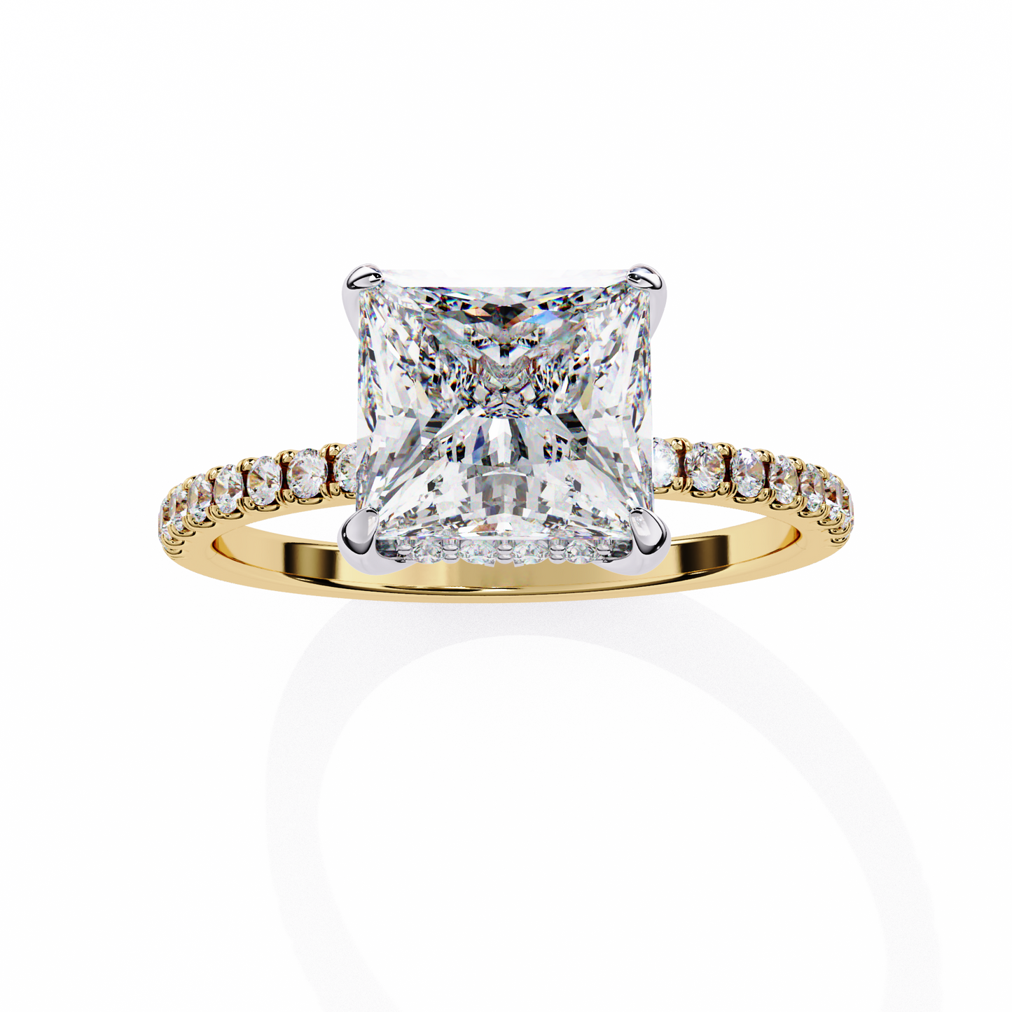 Raira Princess Solitaire Ring Lab Grown Diamond
