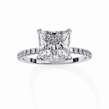Raira Princess Solitaire Ring Lab Grown Diamond