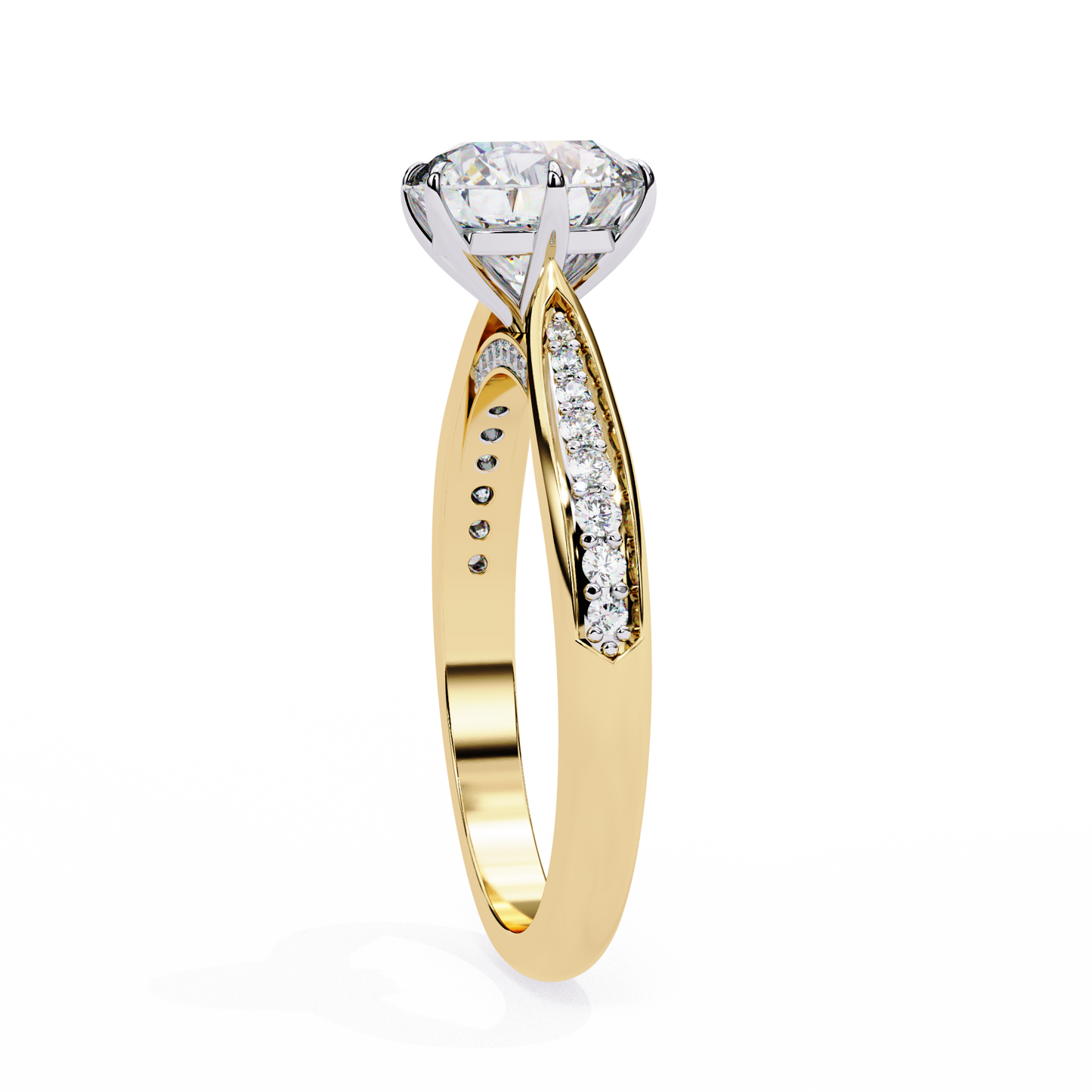 Nysa Round Solitaire Ring Lab Grown Diamond