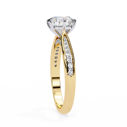 Nysa Round Solitaire Ring Lab Grown Diamond