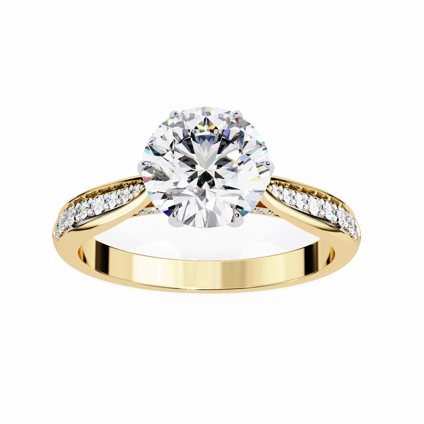 Nysa Round Solitaire Ring Lab Grown Diamond