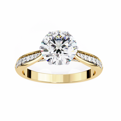 Nysa Round Solitaire Ring Lab Grown Diamond