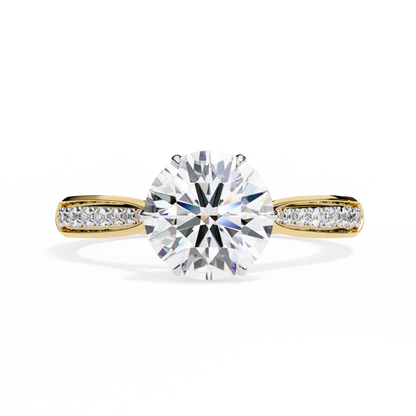 Nysa Round Solitaire Ring Lab Grown Diamond