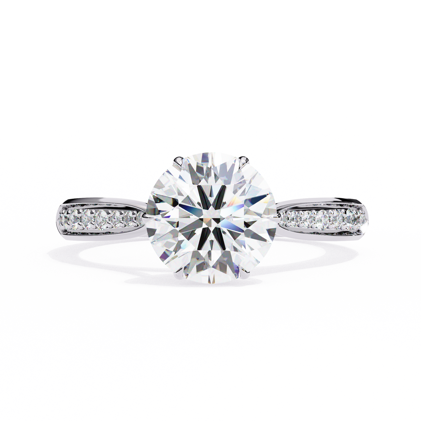 Nysa Round Solitaire Ring Lab Grown Diamond