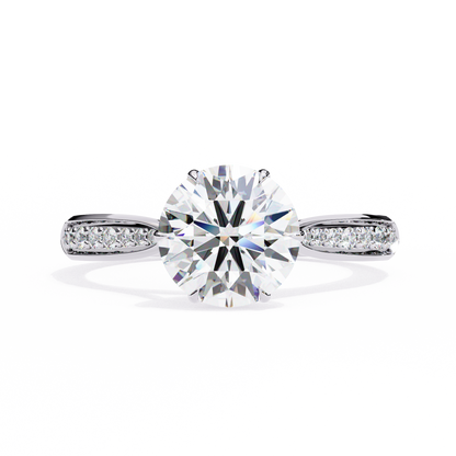 Nysa Round Solitaire Ring Lab Grown Diamond