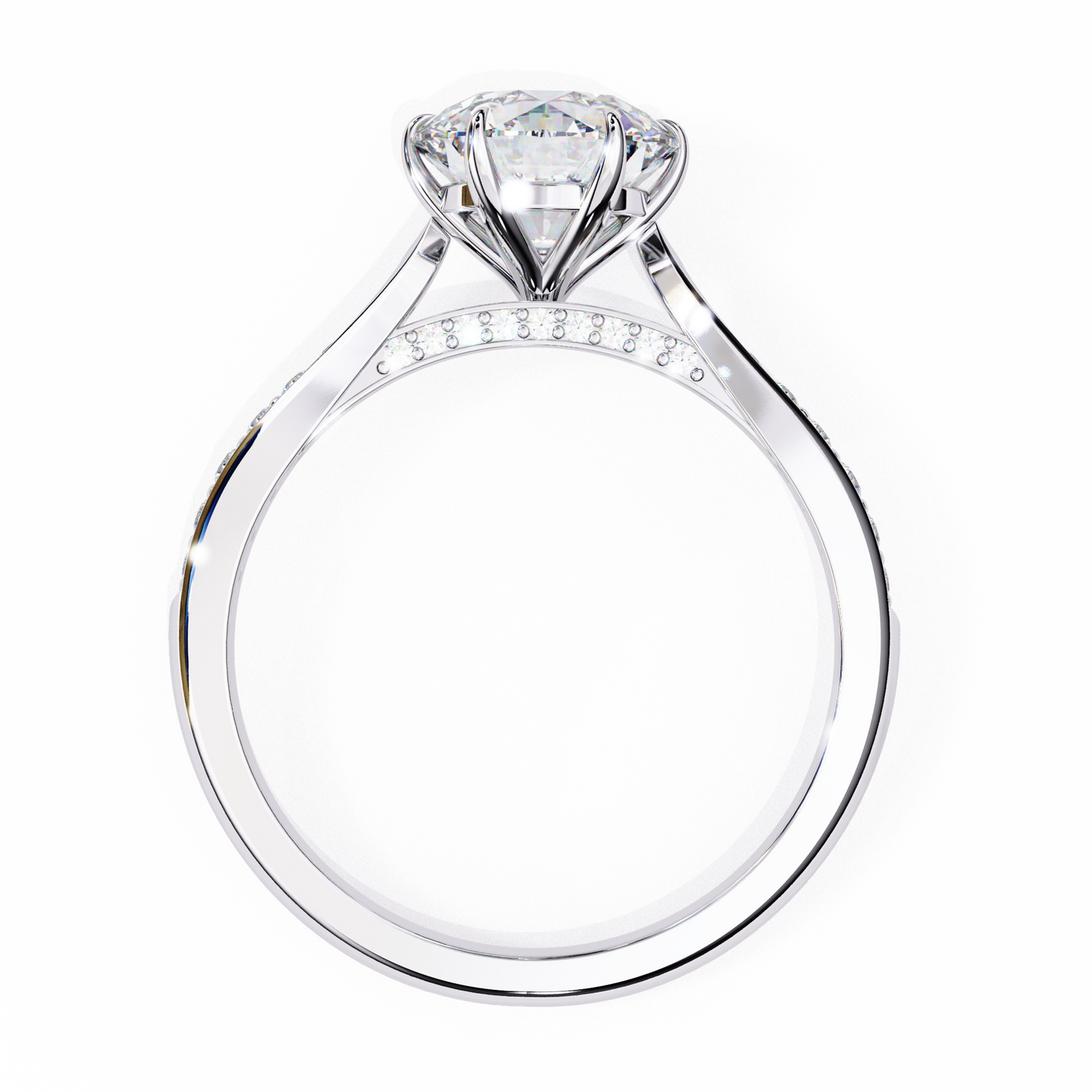 Nysa Round Solitaire Ring Lab Grown Diamond