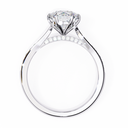 Nysa Round Solitaire Ring Lab Grown Diamond