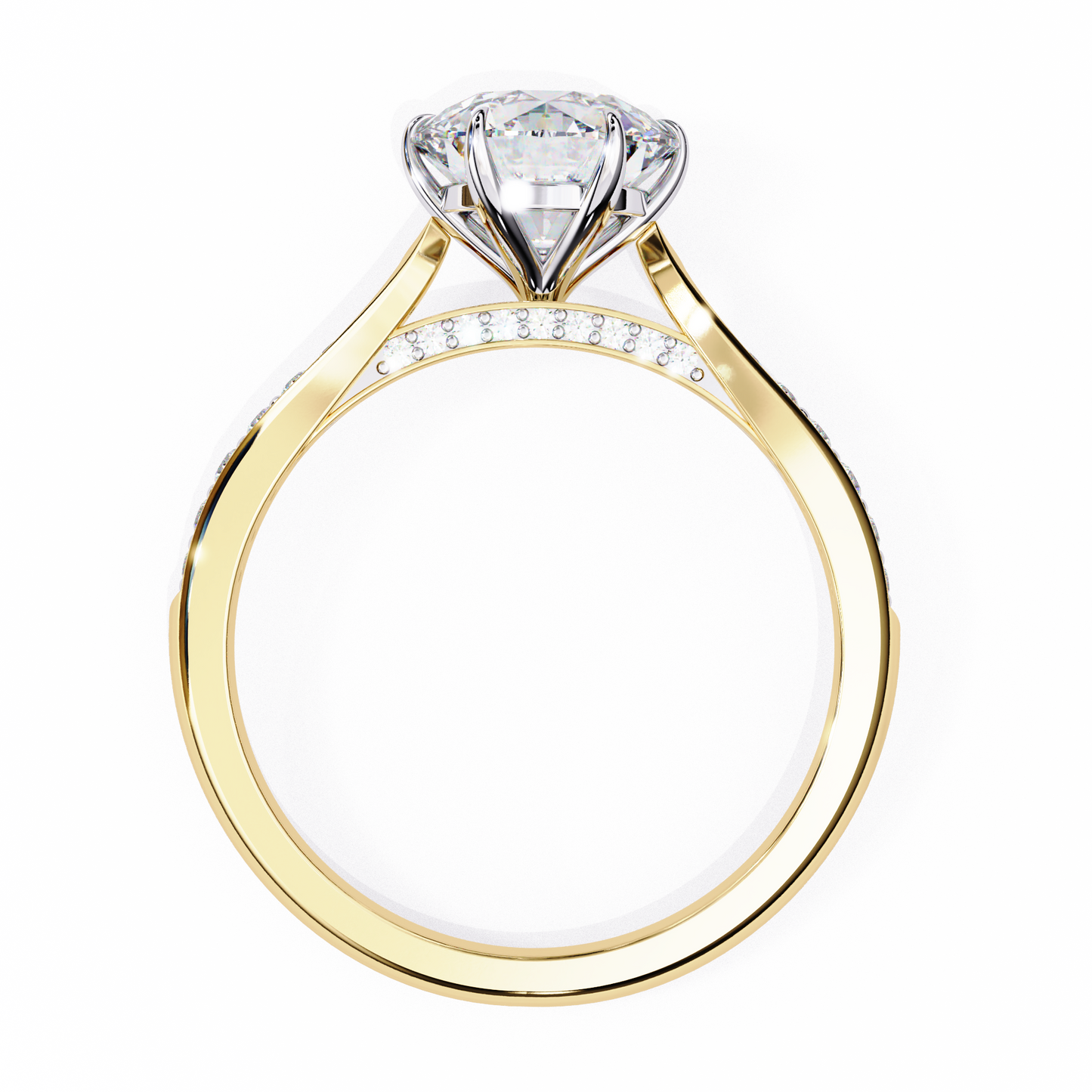 Nysa Round Solitaire Ring Lab Grown Diamond