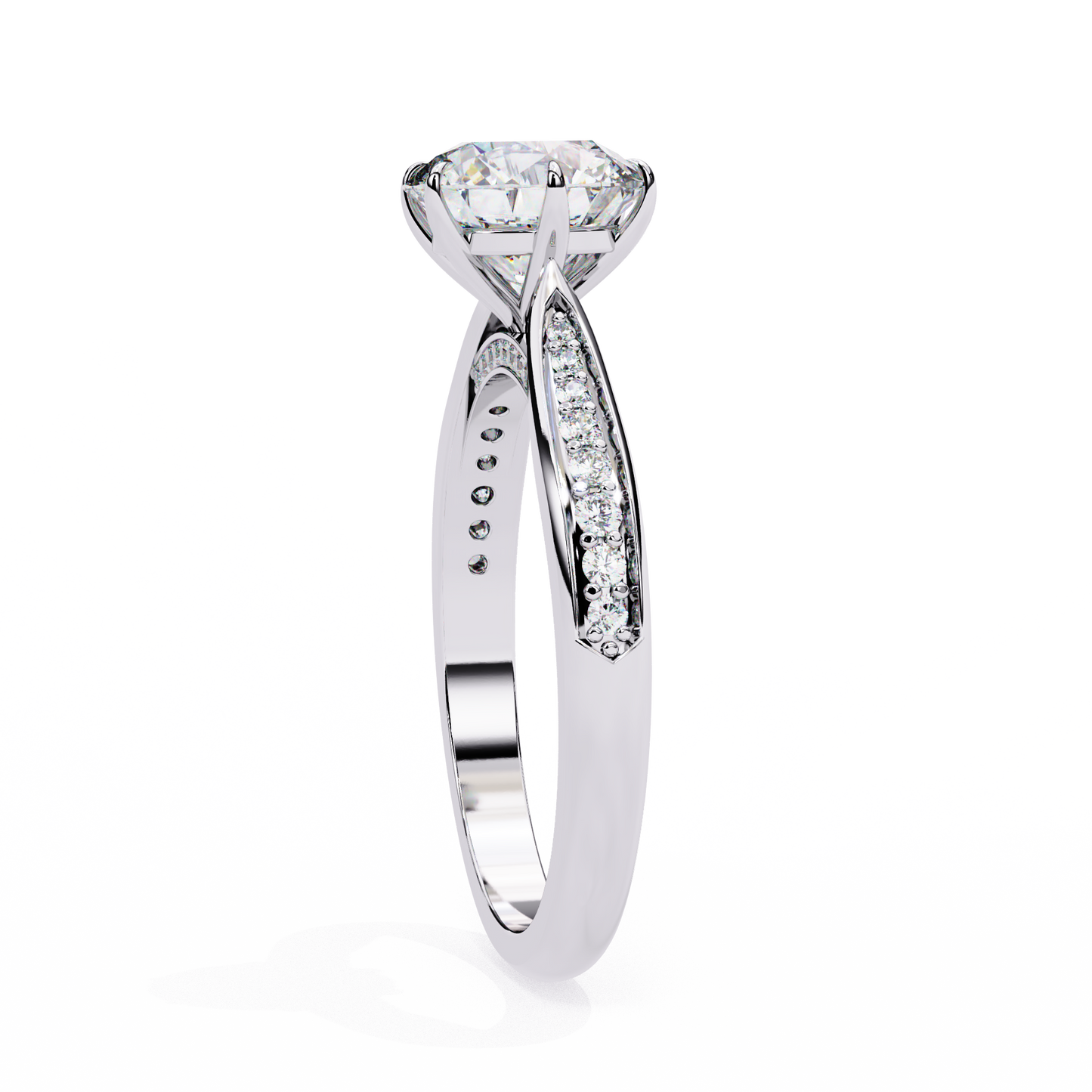Nysa Round Solitaire Ring Lab Grown Diamond