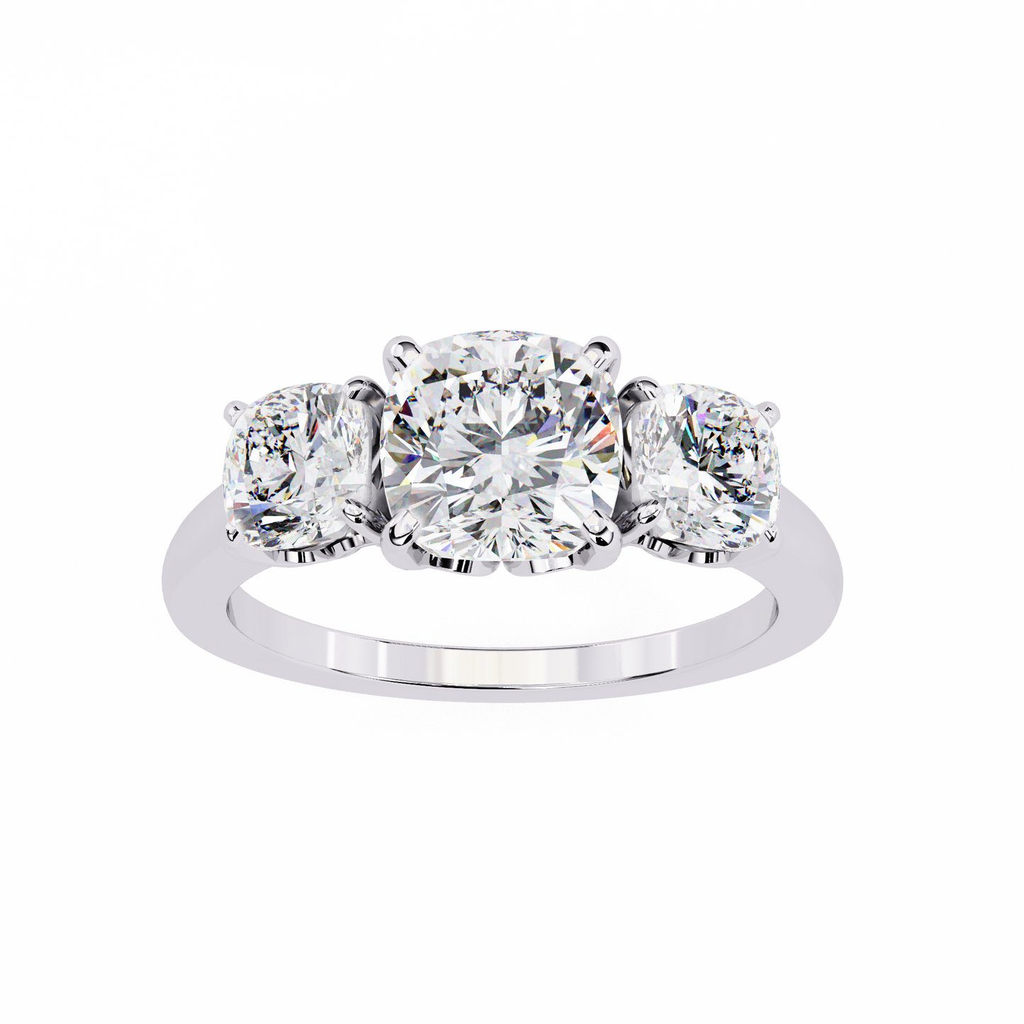Maahi Cushion Solitaire Ring Lab Grown Diamond