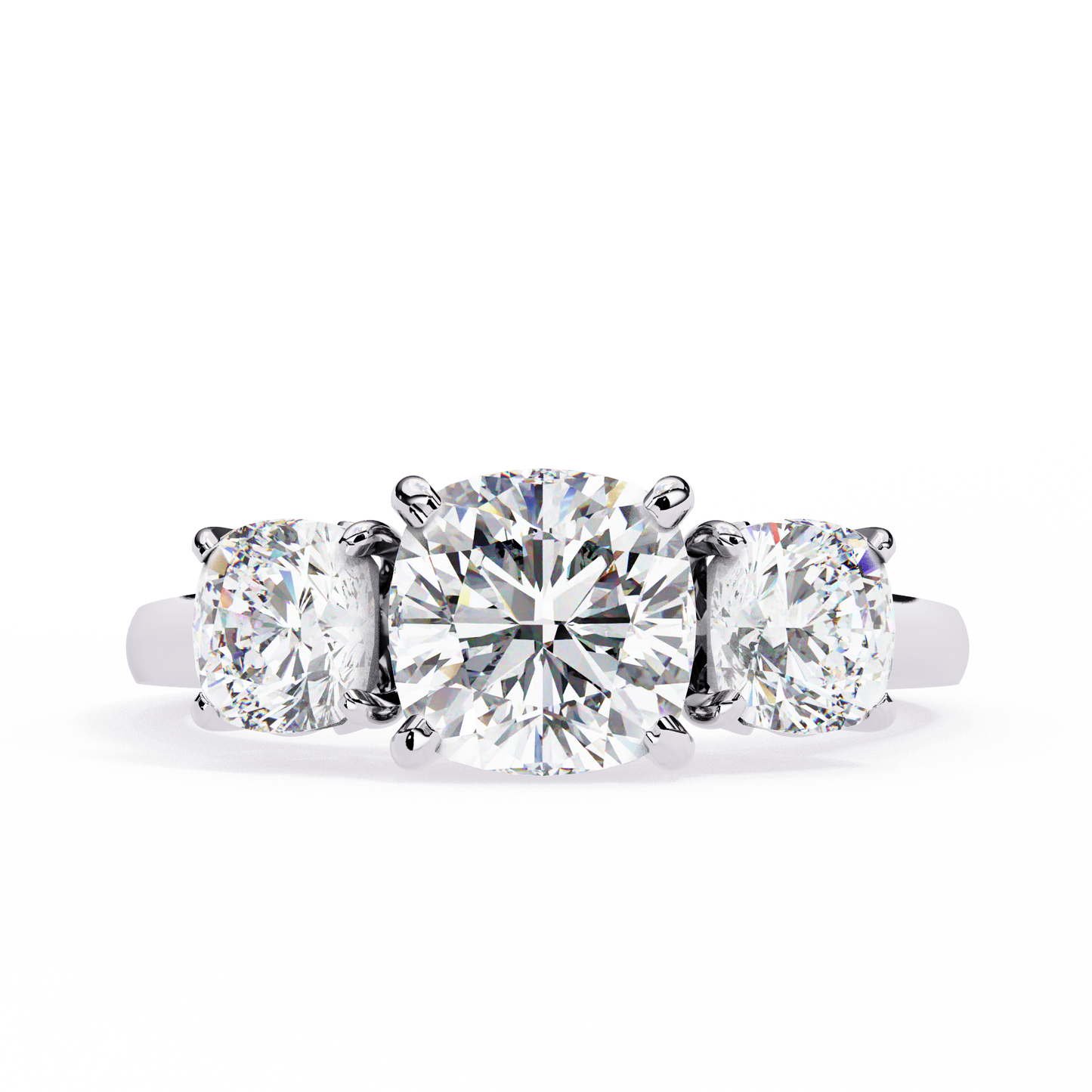 Maahi Cushion Solitaire Ring Lab Grown Diamond