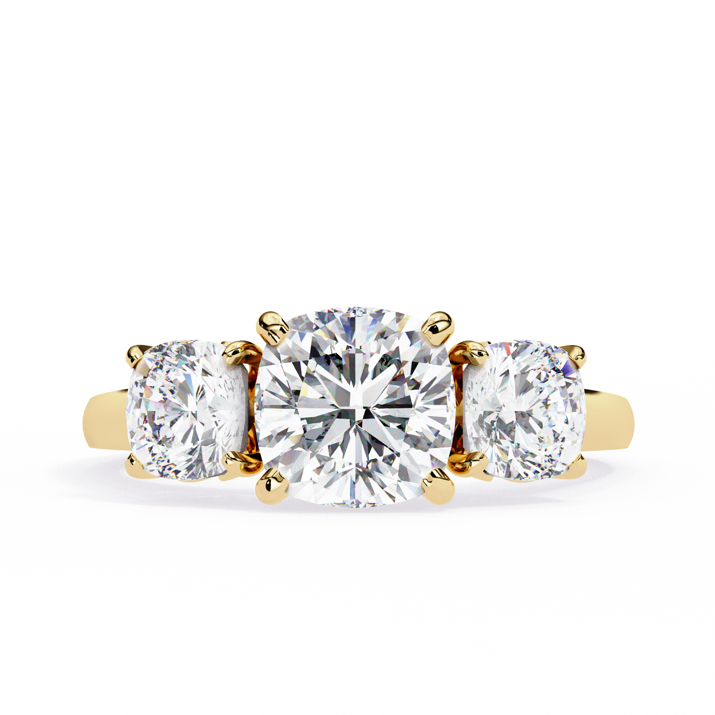 Maahi Cushion Solitaire Ring Lab Grown Diamond
