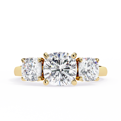 Maahi Cushion Solitaire Ring Lab Grown Diamond