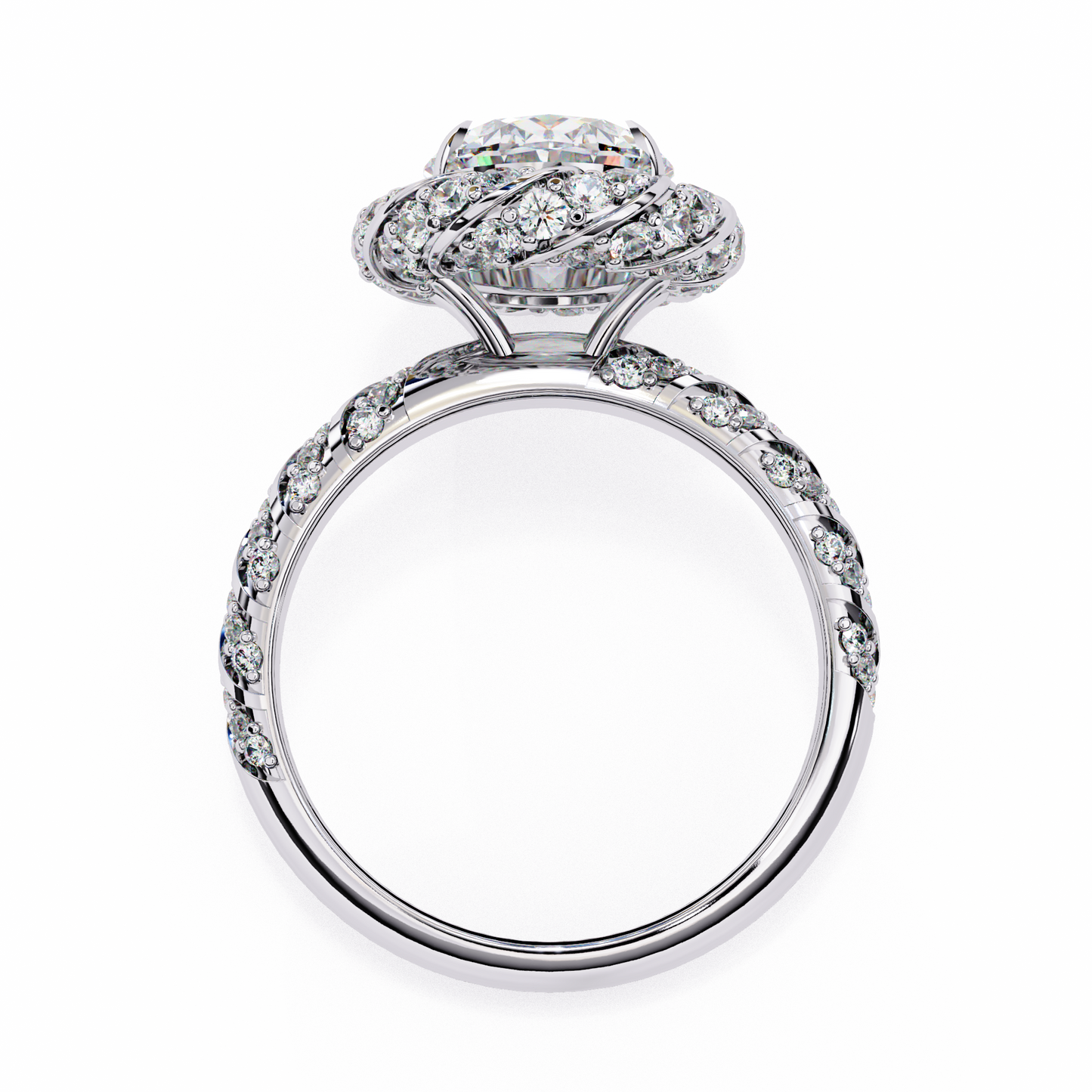 Juhi Oval Solitaire Ring Lab Grown Diamond