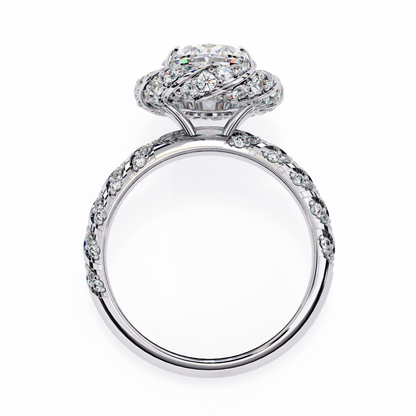 Juhi Oval Solitaire Ring Lab Grown Diamond