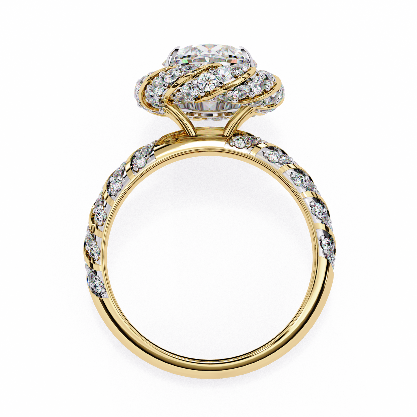Juhi Oval Solitaire Ring Lab Grown Diamond
