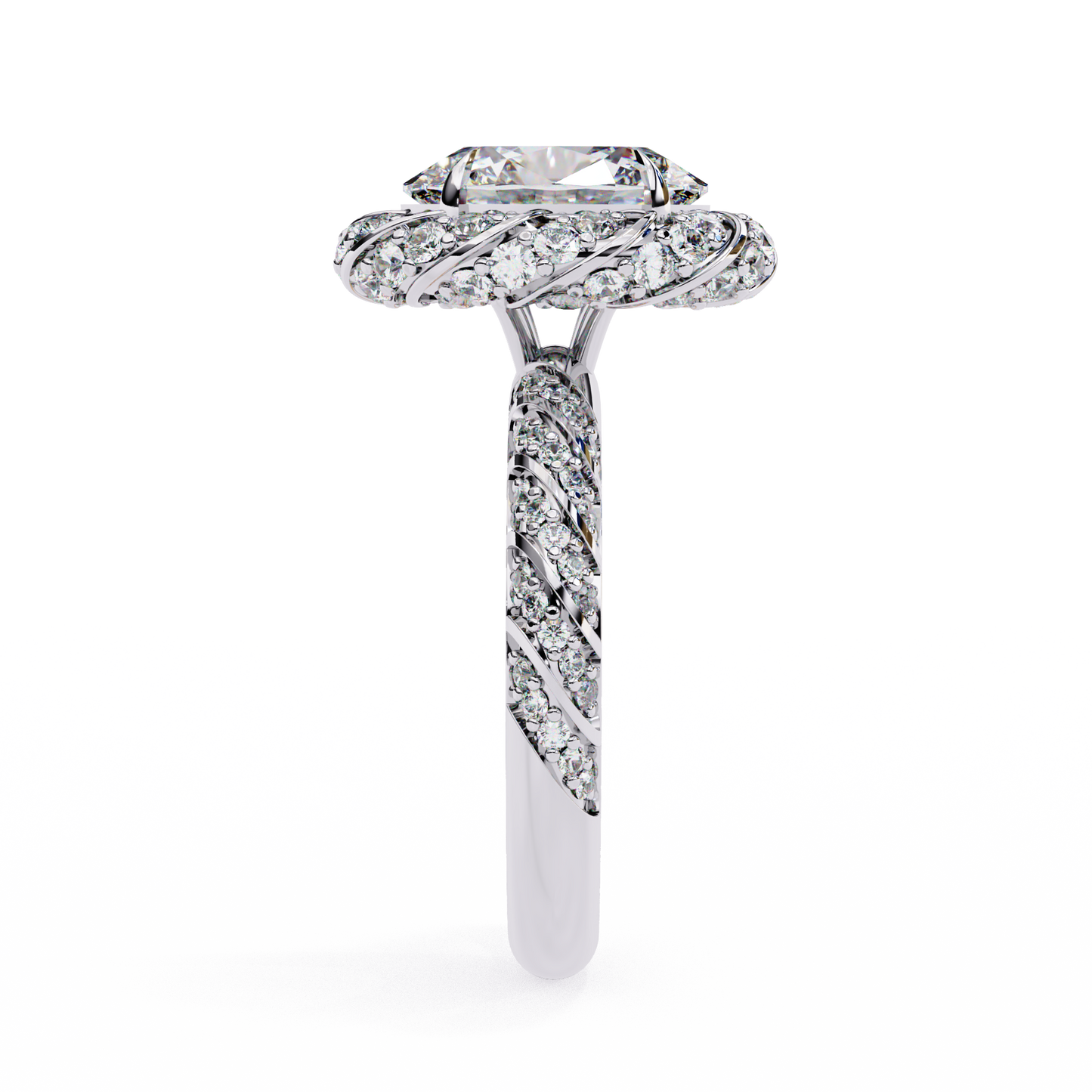 Juhi Oval Solitaire Ring Lab Grown Diamond