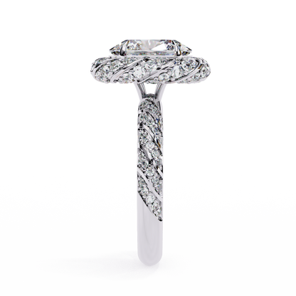 Juhi Oval Solitaire Ring Lab Grown Diamond