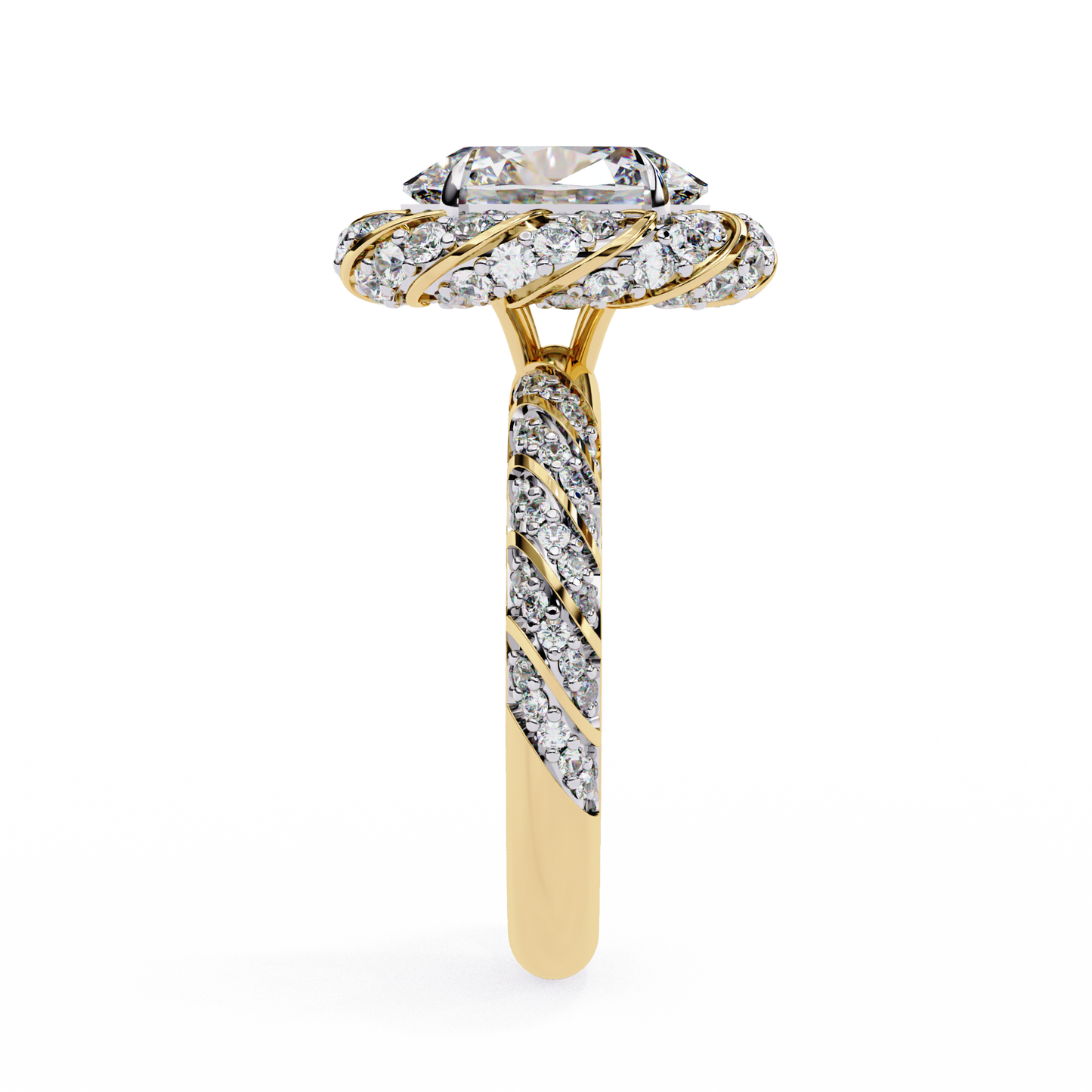 Juhi Oval Solitaire Ring Lab Grown Diamond