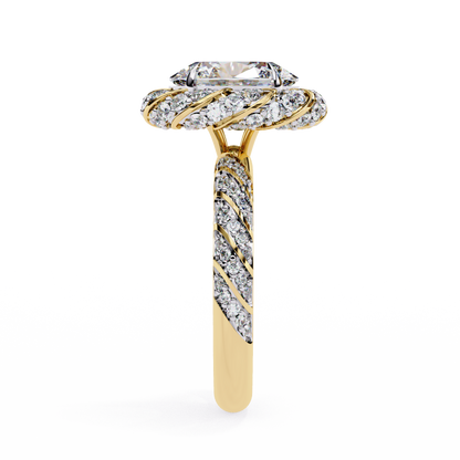 Juhi Oval Solitaire Ring Lab Grown Diamond