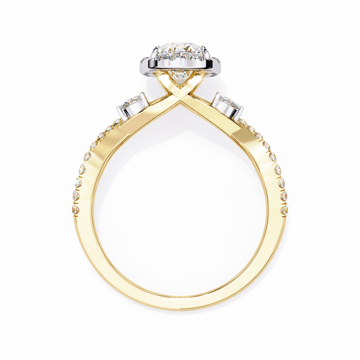 Diyaa Oval Solitaire Ring Lab Grown Diamond