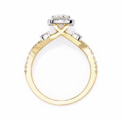 Diyaa Oval Solitaire Ring Lab Grown Diamond