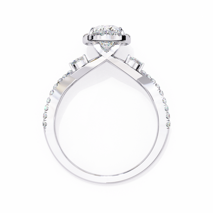 Diyaa Oval Solitaire Ring Lab Grown Diamond