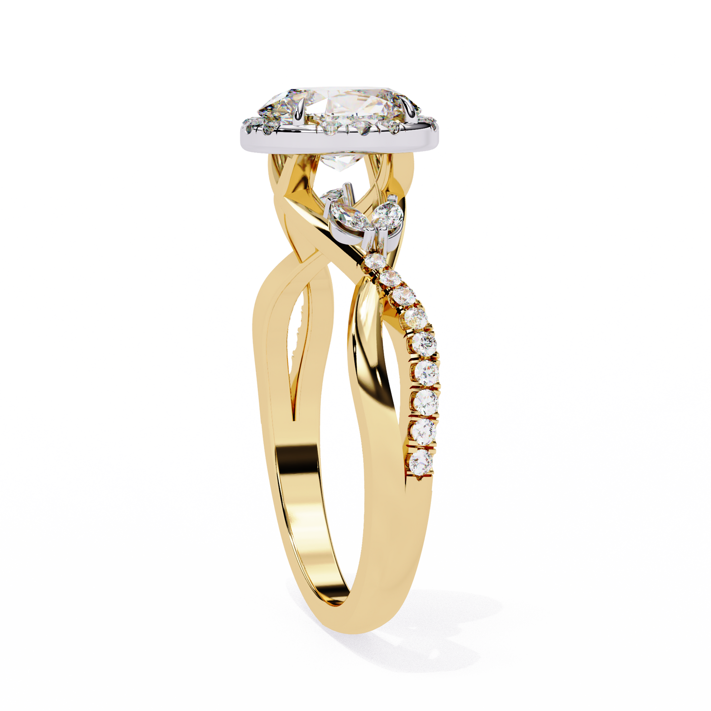 Diyaa Oval Solitaire Ring Lab Grown Diamond
