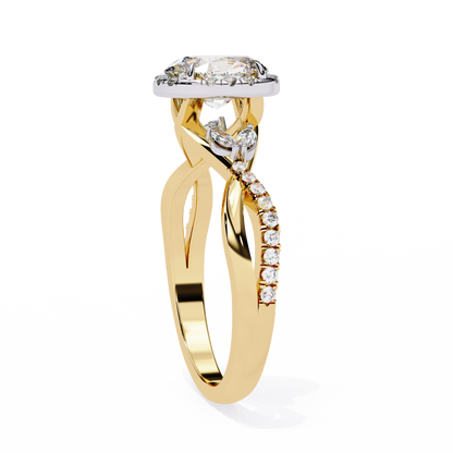 Diyaa Oval Solitaire Ring Lab Grown Diamond