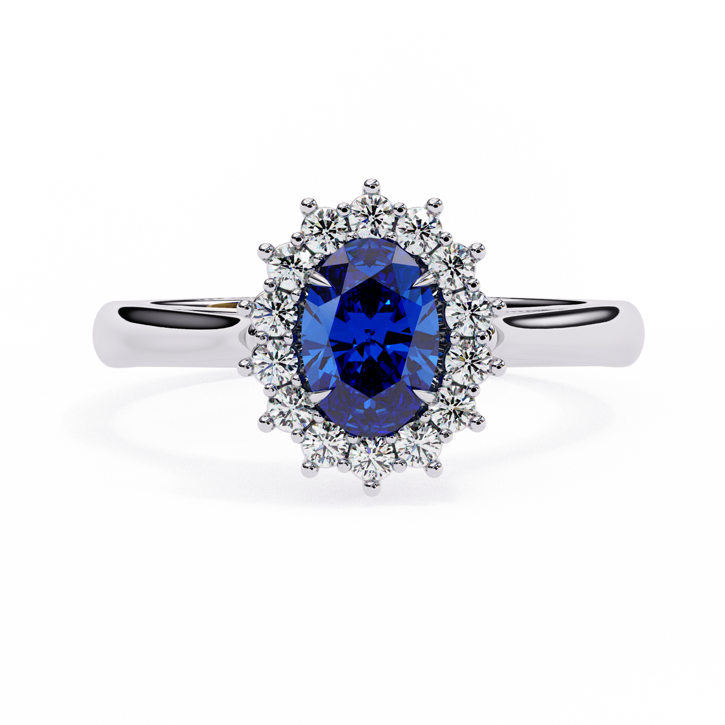 Tia Blue Sapphire Ring Lab Grown Ring