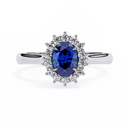 Tia Blue Sapphire Ring Lab Grown Ring