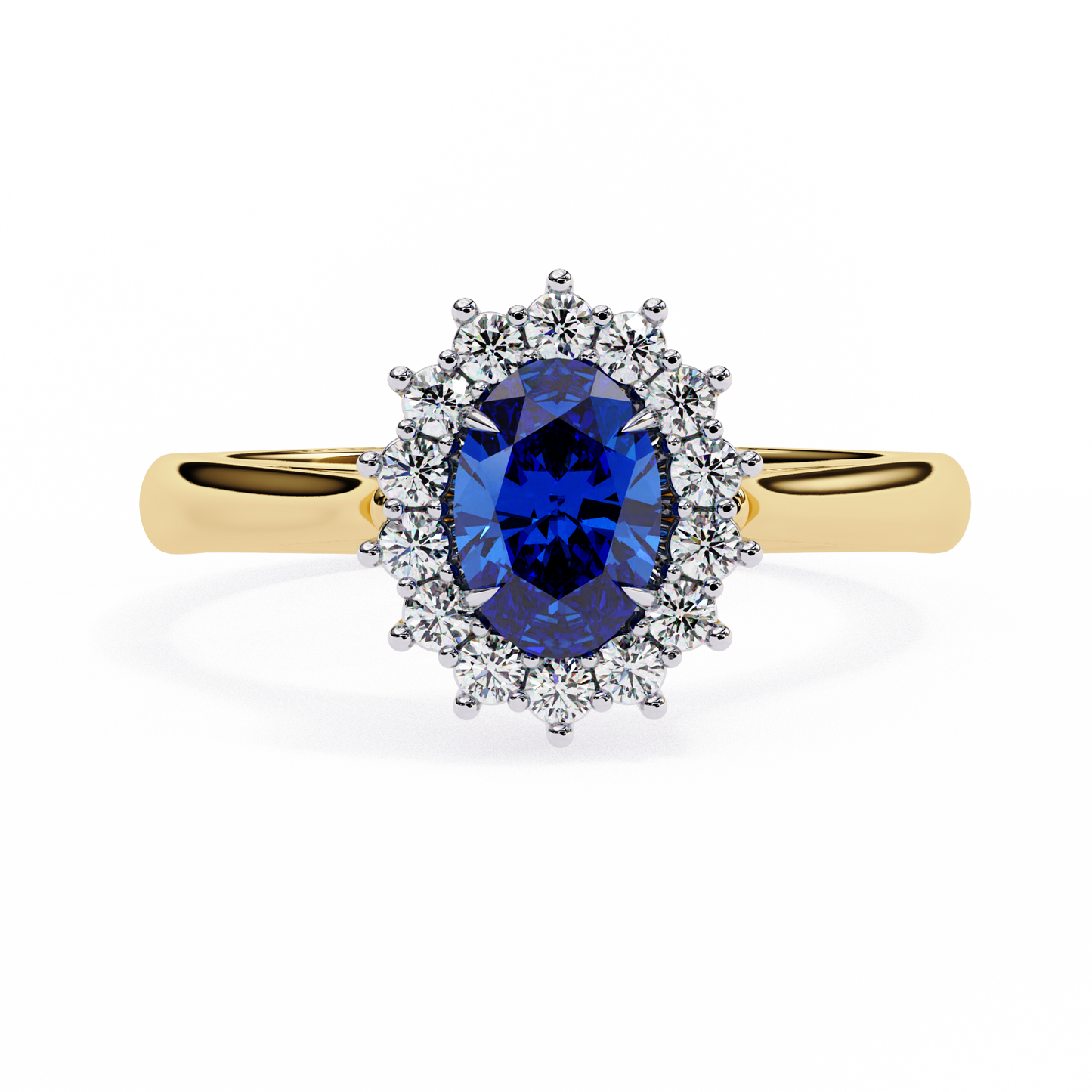 Tia Blue Sapphire Ring Lab Grown Ring