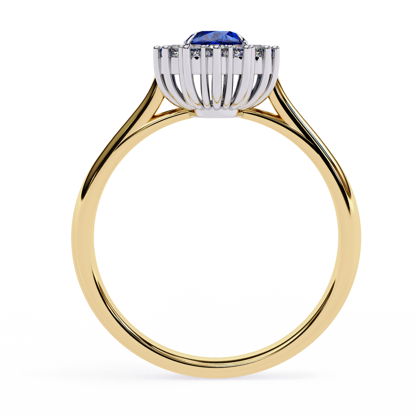 Tia Blue Sapphire Ring Lab Grown Ring