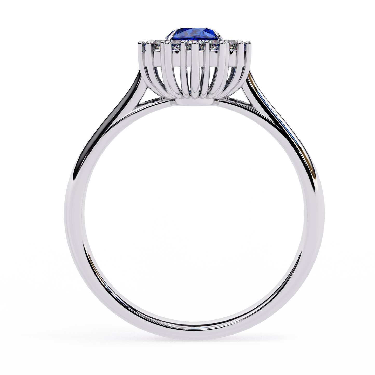 Tia Blue Sapphire Ring Lab Grown Ring