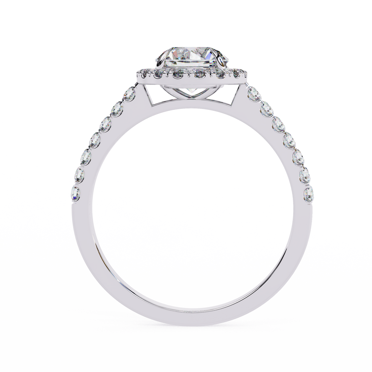 Arohi Round Solitaire Ring Lab Grown Ring