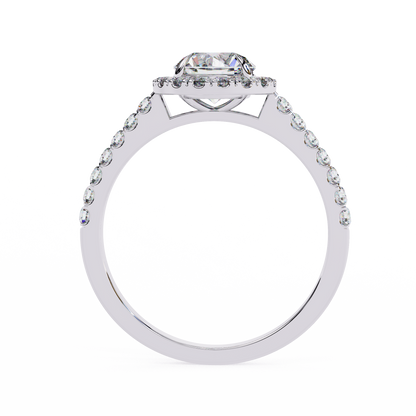 Arohi Round Solitaire Ring Lab Grown Ring