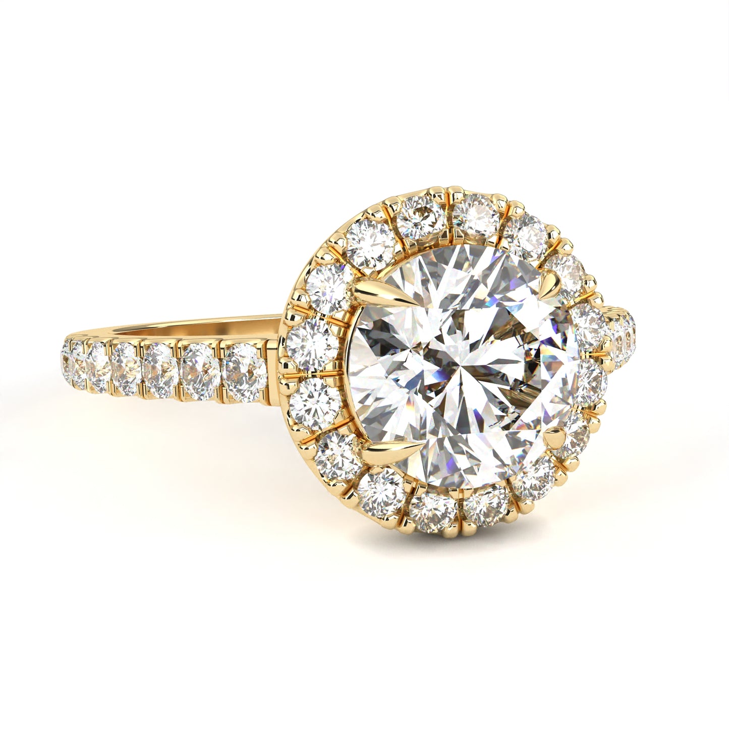 Arohi Round Solitaire Ring Lab Grown Ring