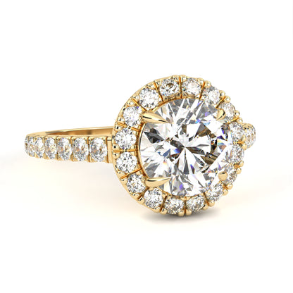 Arohi Round Solitaire Ring Lab Grown Ring