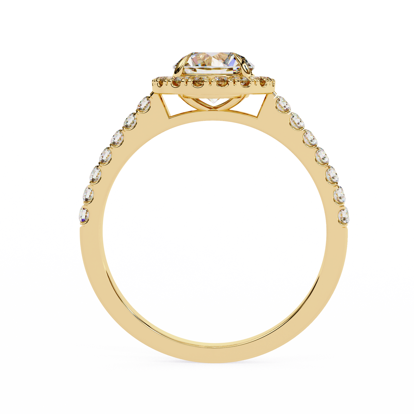Arohi Round Solitaire Ring Lab Grown Ring