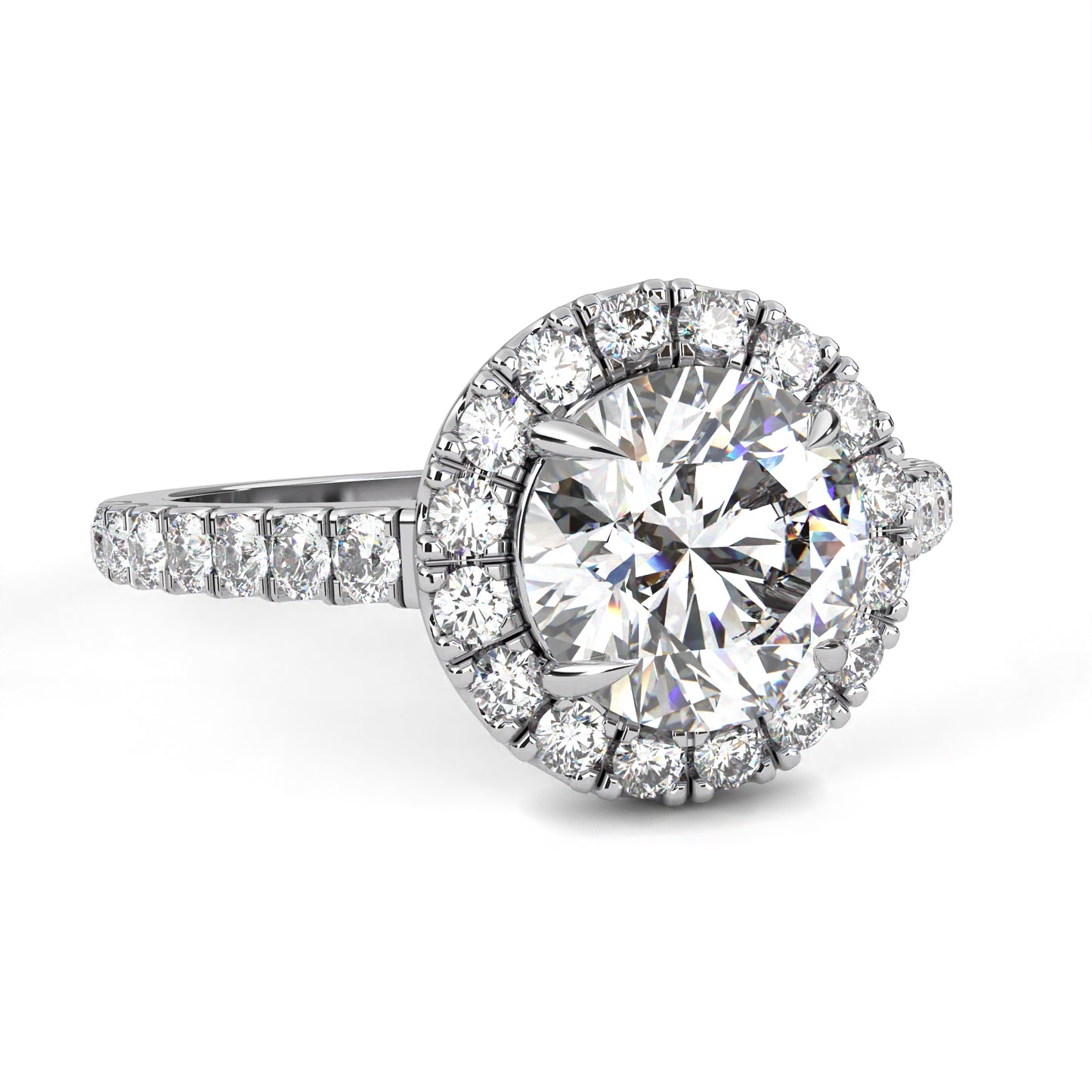 Arohi Round Solitaire Ring Lab Grown Ring