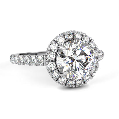 Arohi Round Solitaire Ring Lab Grown Ring