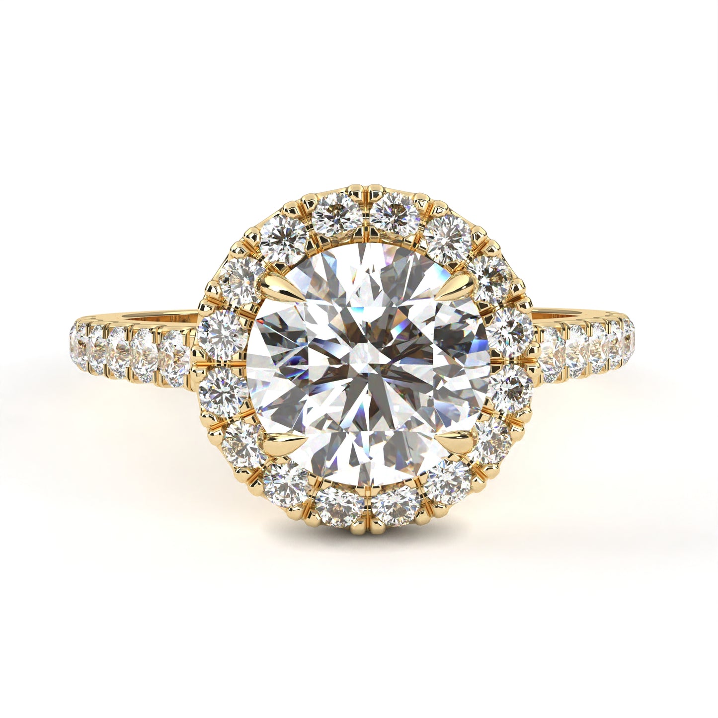 Arohi Round Solitaire Ring Lab Grown Ring