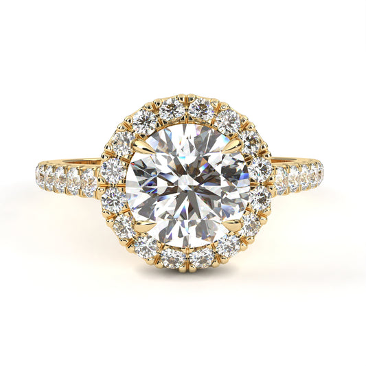 Arohi Round Solitaire Ring Lab Grown Ring