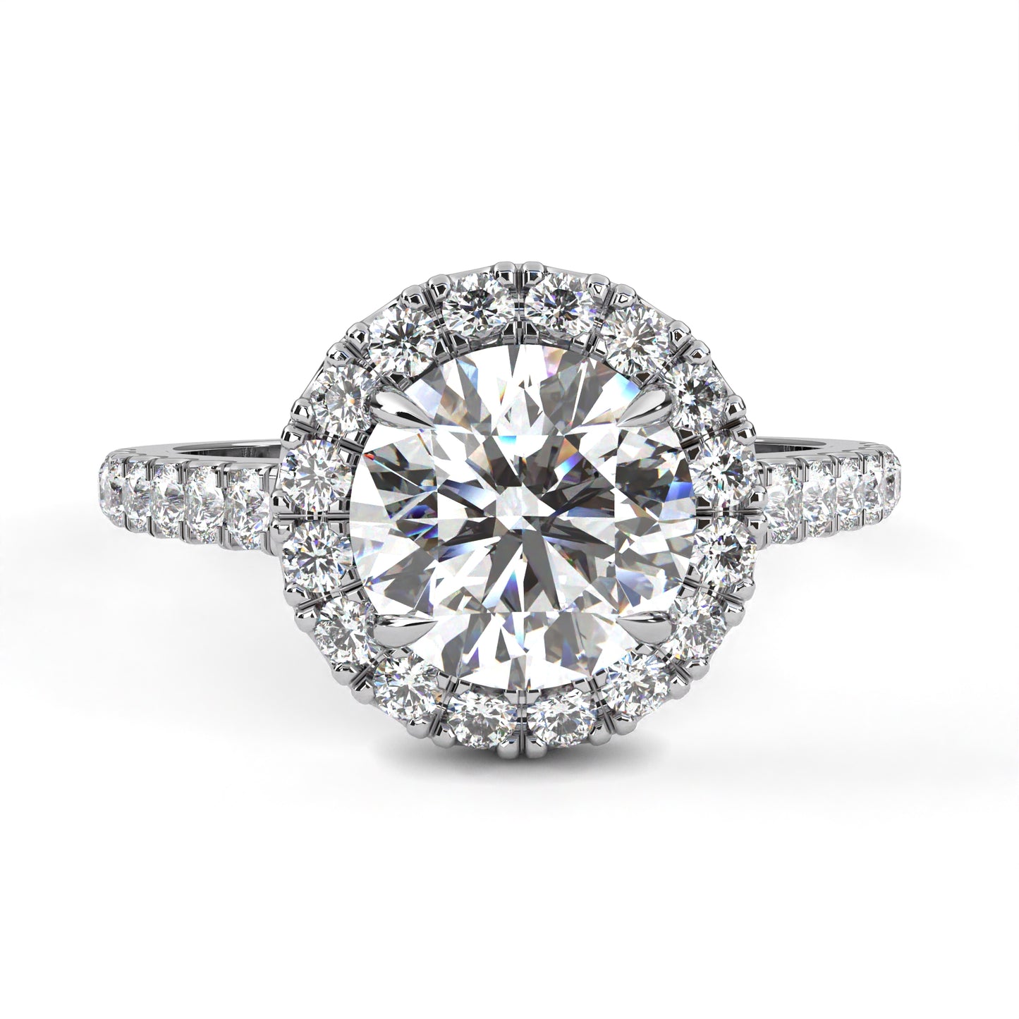 Arohi Round Solitaire Ring Lab Grown Ring