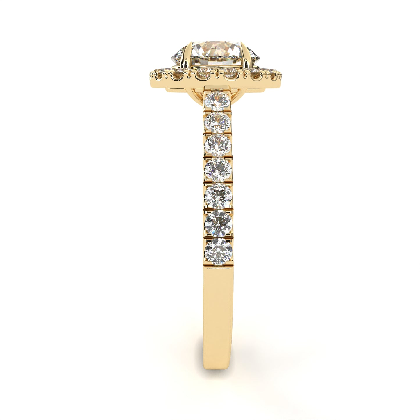 Arohi Round Solitaire Ring Lab Grown Ring