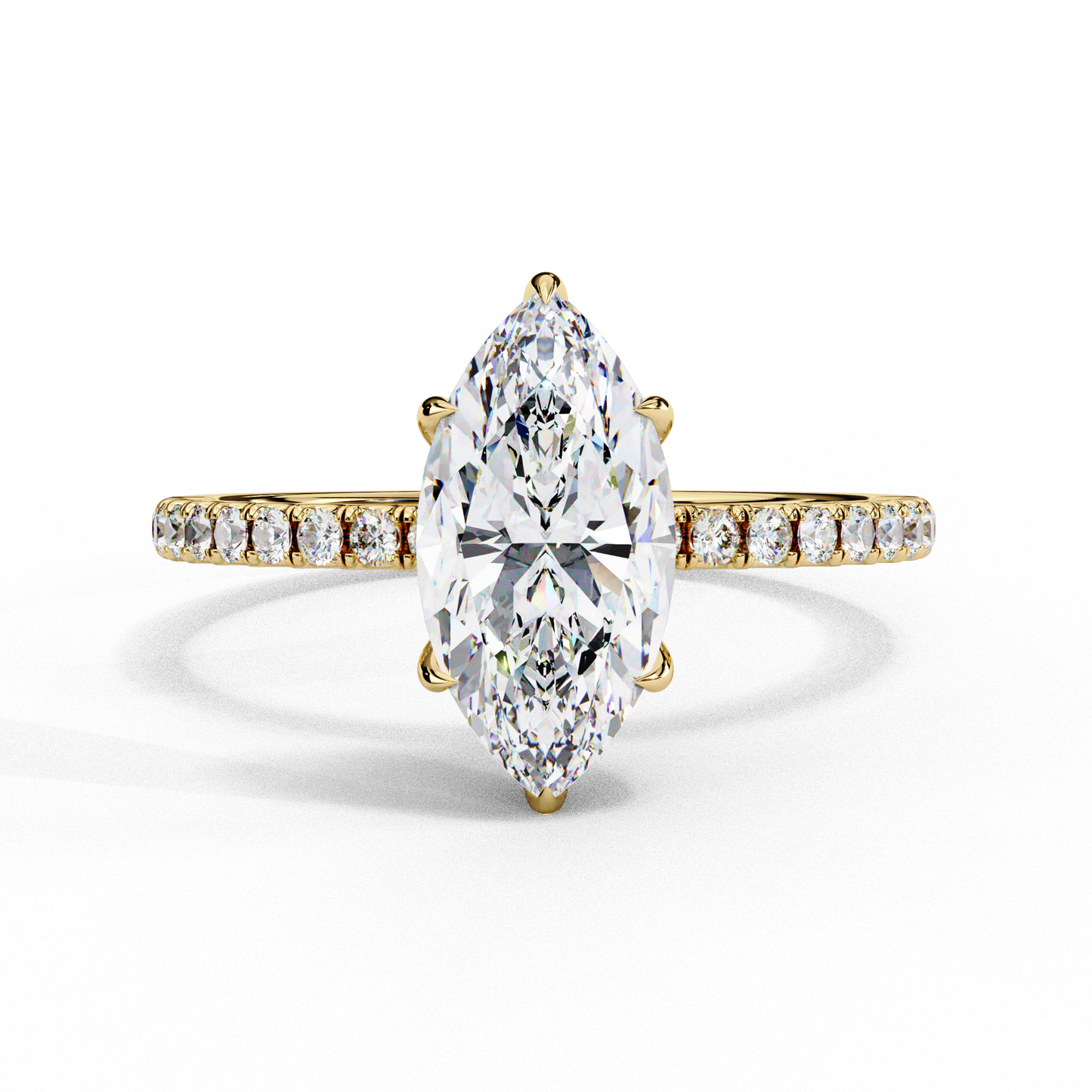 Tira Marquise Solitaire Ring Lab Grown Diamond