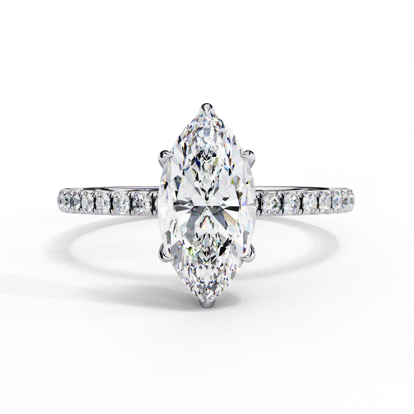 Tira Marquise Solitaire Ring Lab Grown Diamond