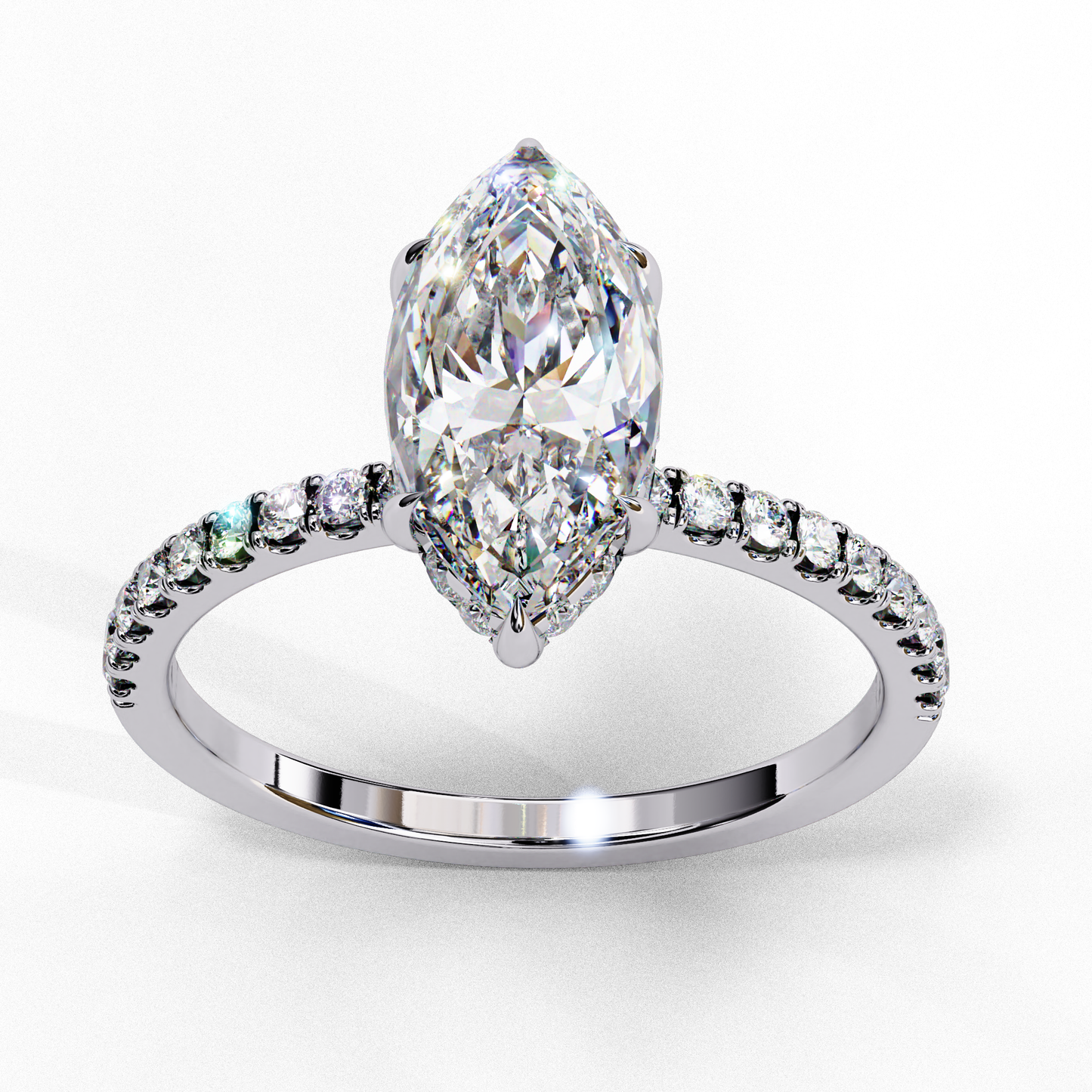 Tira Marquise Solitaire Ring Lab Grown Diamond